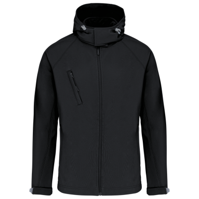 Men's detachable hooded softshell jacket